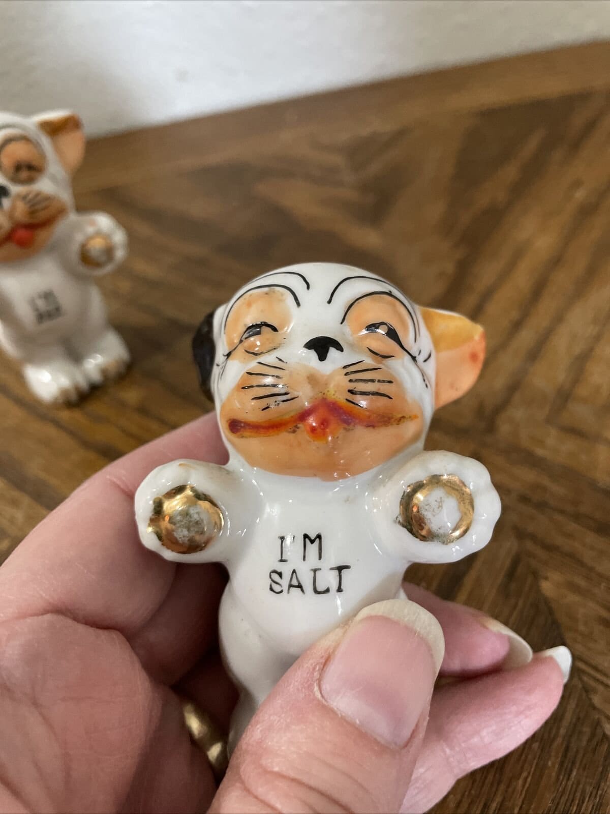 Vintage Bonzo Dog Ceramic Salt & Pepper Shakers - 1940s Japan - Etsy