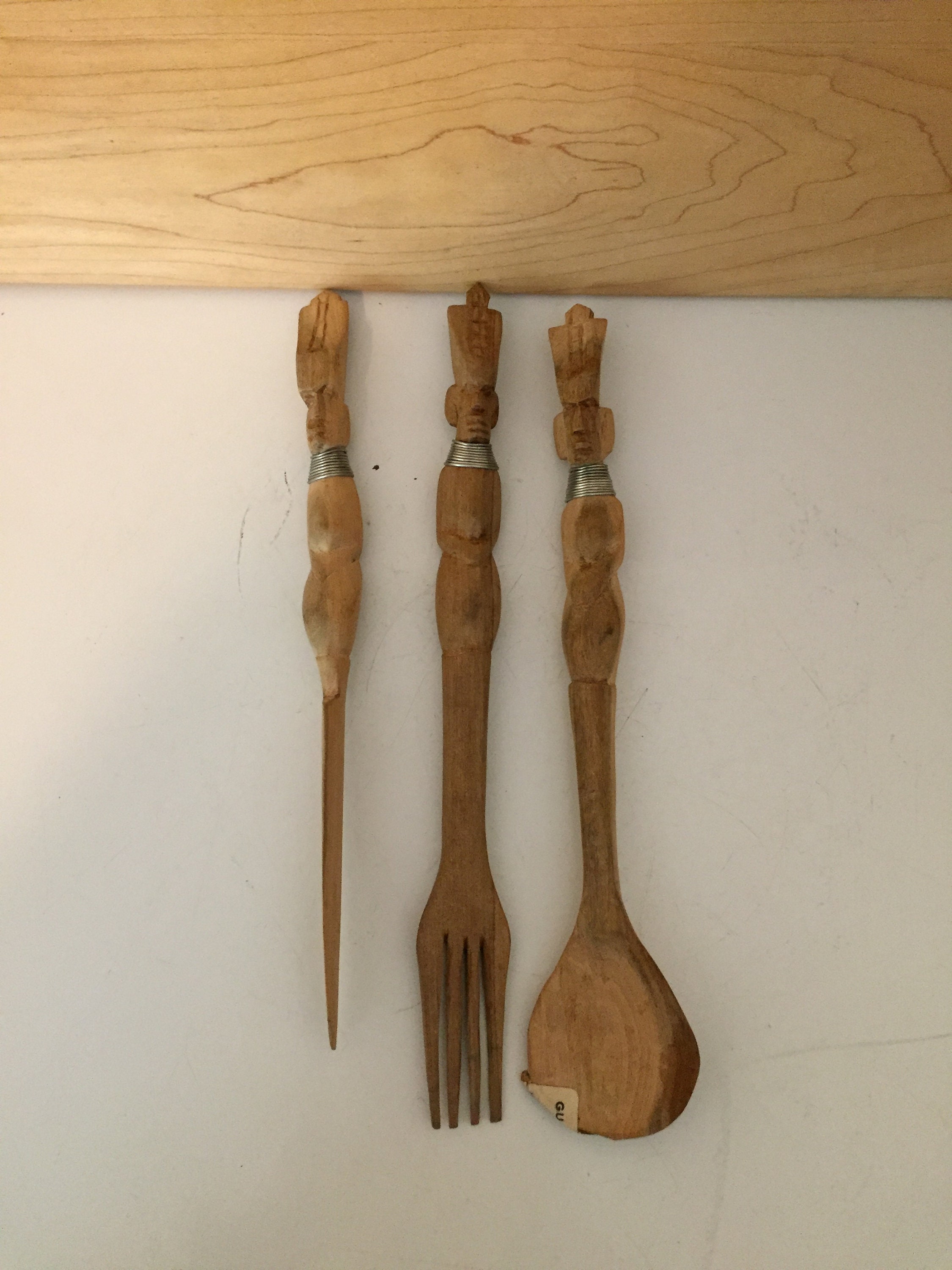 Wooden Tribal Art Utensils Made in Kenya Hand Carved Wooden Etsy UK