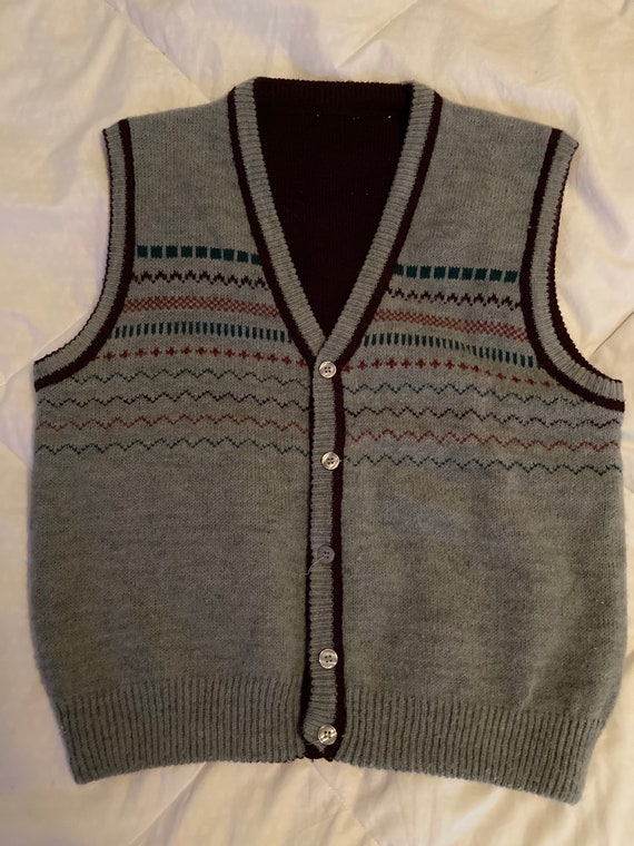 button up sweater vest