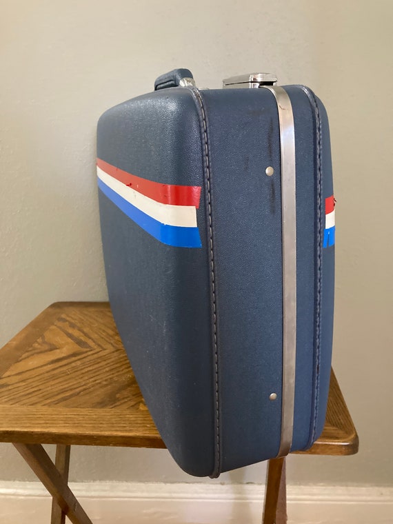 vintage blue suitcase, American Tourister luggage… - image 3