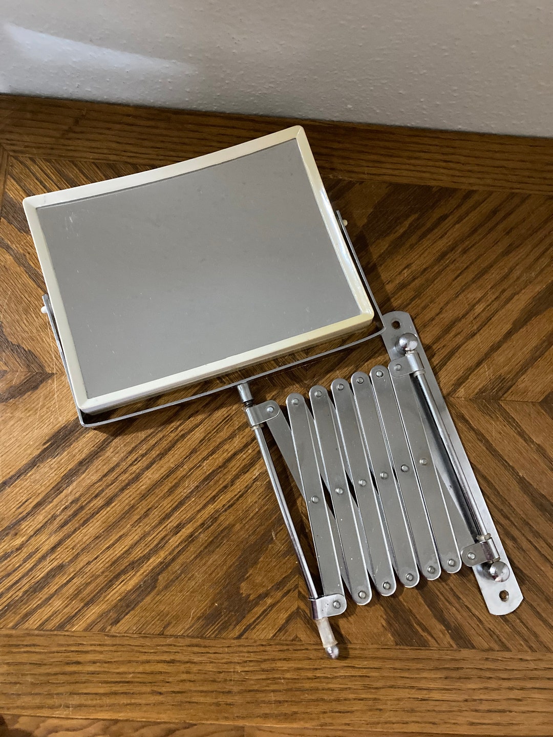 Vintage Scissor Mirror Accordion Mirror Wall Mount Expanding Etsy