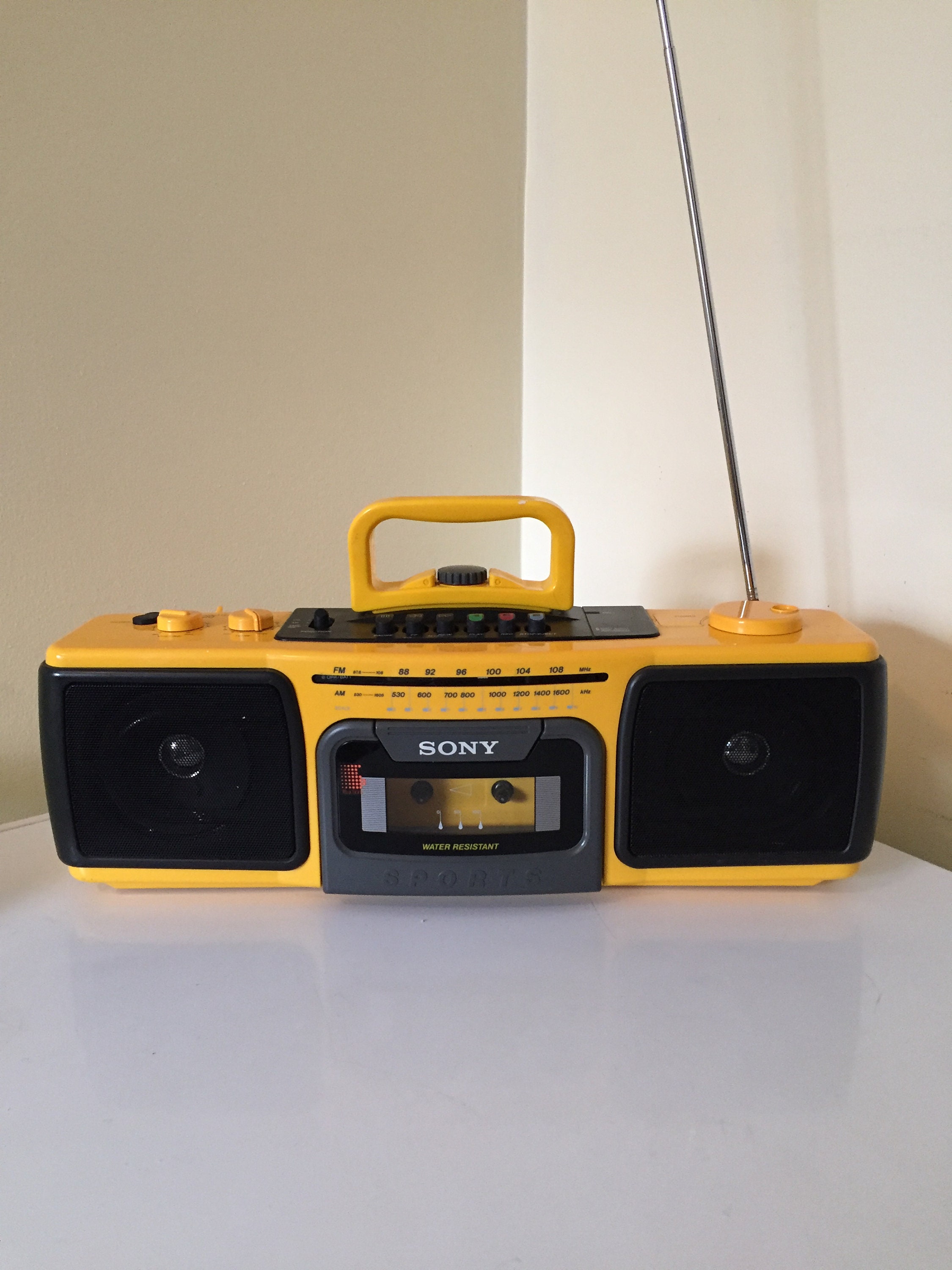 ラジオ・コンポ SONY SPORTS RADIO Sony Sports Am/fm Stereo Cassette Corder, Vintage Boombox