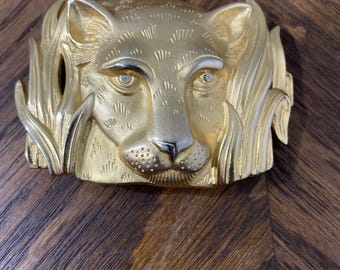 Jungle Cat By TP Bennet Jr. For Jayre Vintage Belt Buckle 80’s Large RARE HTF Jungle Cat By TP Bennet Jr. For Jayre Vintage Belt Buckle  main image 4