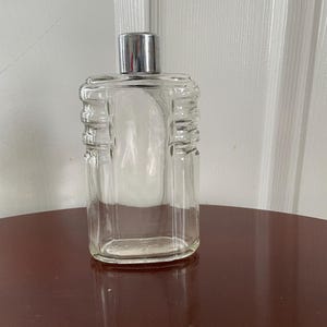 Vintage glass flask, hip flask