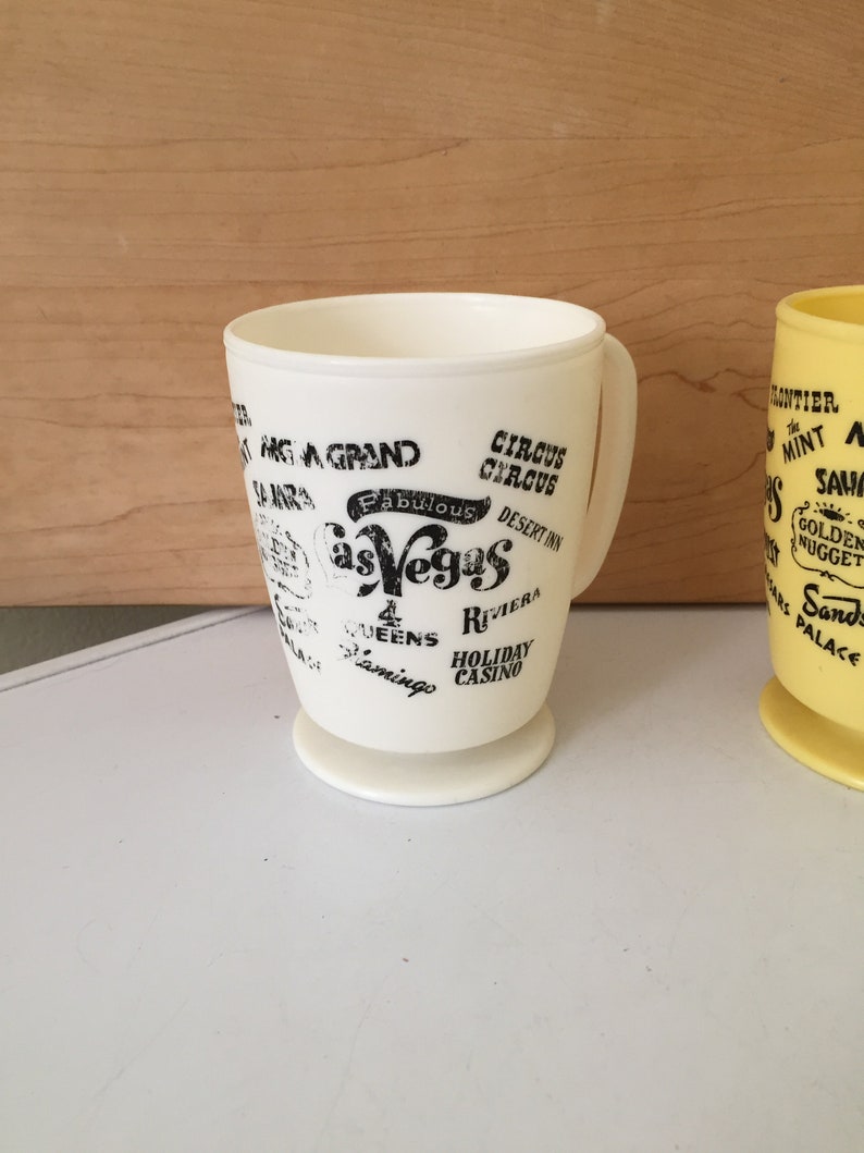 Vintage Las Vegas Cups Casino Souvenir Cups Dunes the Mint Etsy