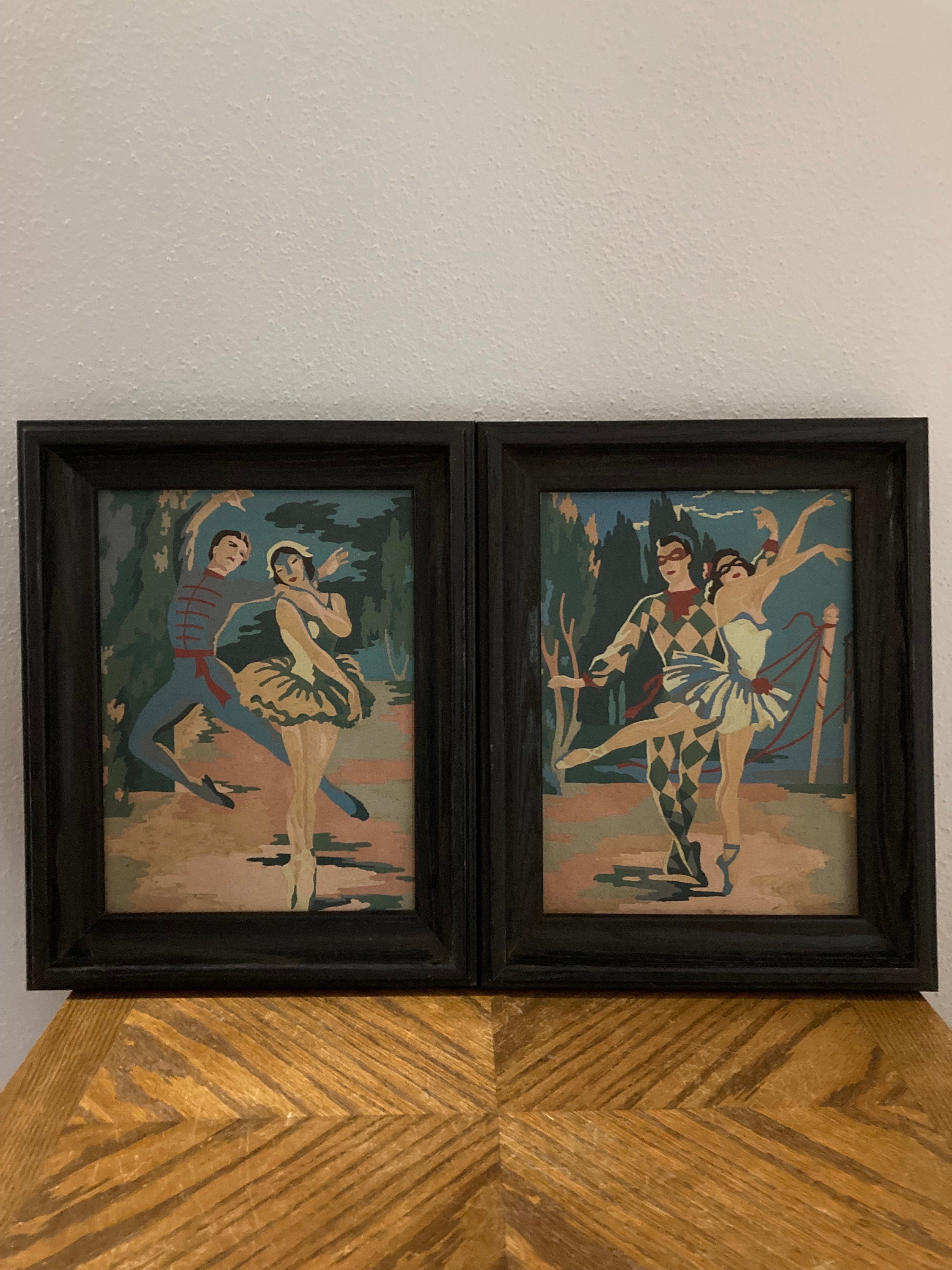 1950s Vintage Harequin Dancer Wall Decor（Harlequin Dancer Set 