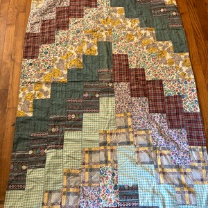 Couette vintage à découper : courtepointe en chiffon 72 x 65