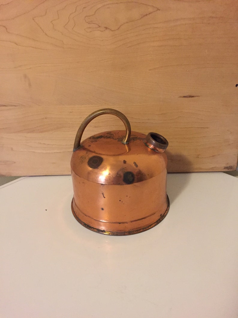 rustic copper teapot Vintage copper and brass teapot copper kitchen, coffee pot copper coffee kettle farmhouse kettle