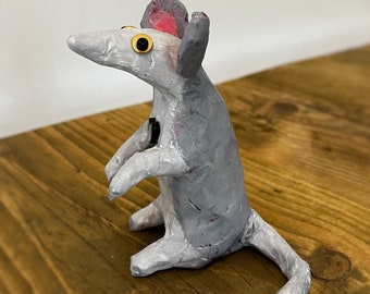 Handmade Paper Mache Mouse