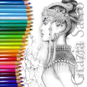 Spiral Coloring Page for Adults Vol.36 Graphic by Fleur de Tango · Creative  Fabrica