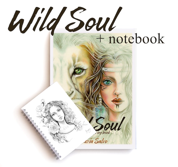 Paper Colouring Book Wild Soul Artist Edition Etsy
