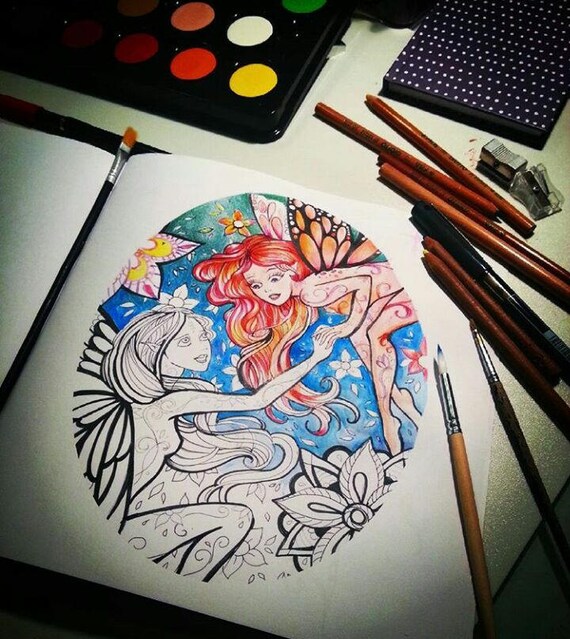 Paper Colouring Book On High Quality Paper Creature Incantate Enchanted Creatures