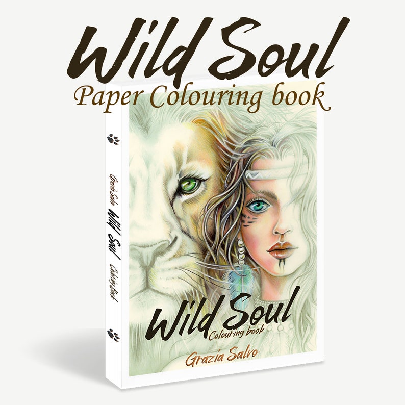 Download Paper colouring book: Wild Soul. Artist edition | Etsy