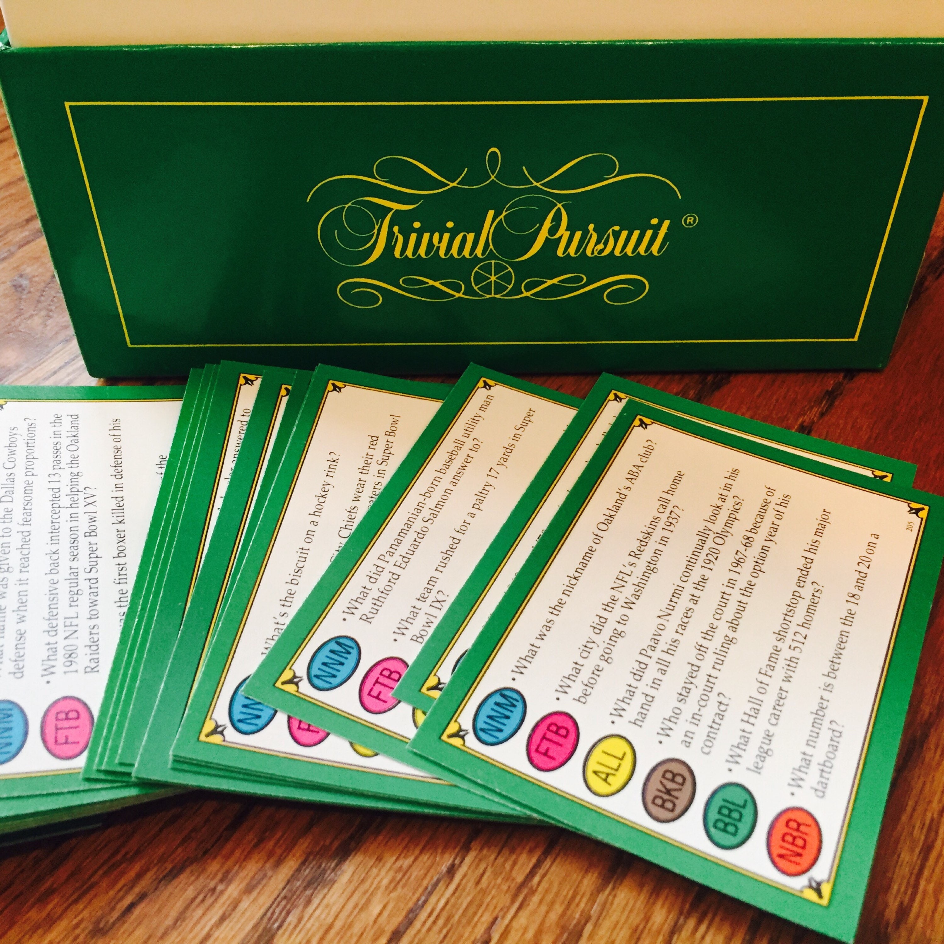 Trivial Pursuit AllStar Sports Edition Extra Cards Vintage Etsy