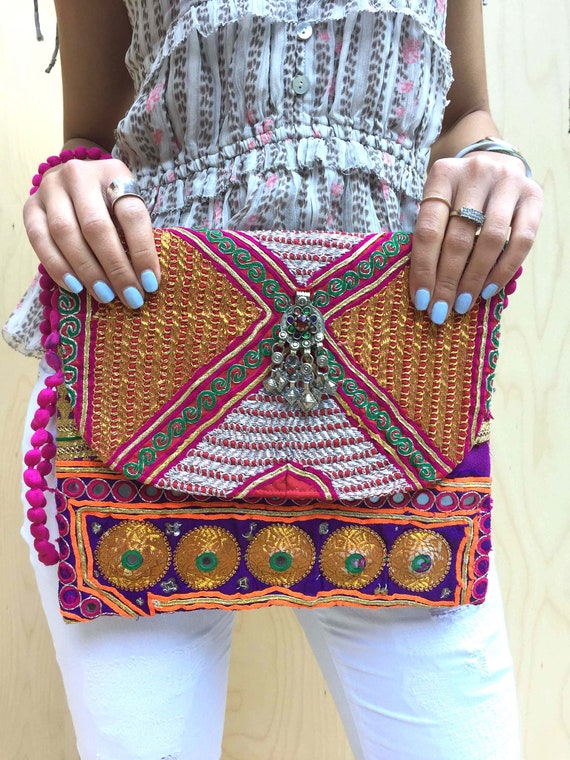Colourful clutch online bags