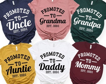 grandma grandpa EST 2024, pregnancy announcement grandparents, pregnancy announcement shirt, baby announcement shirt, grandma grandpa shirts