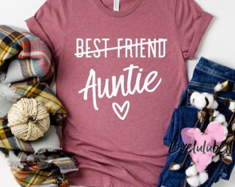 Auntie shirt | Etsy