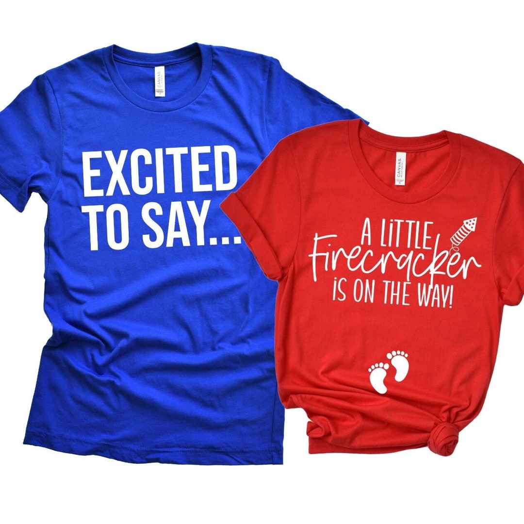 Couples Fourth of July Pregnancy Announcement Shirt, 4th of July ...