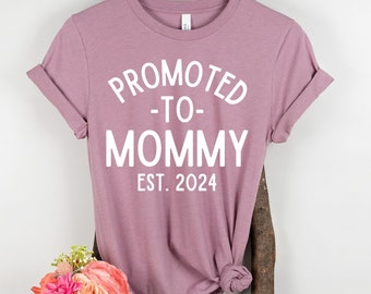 Mommy Daddy Est 2024, pregnancy announcement shirts, couples pregnancy announcement shirts, pregnancy shirt, mom and dad 2024 shirts