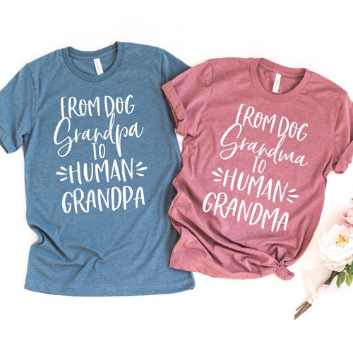 Pregnancy Announcement Grandma From Dog Grandma to Human Etsy