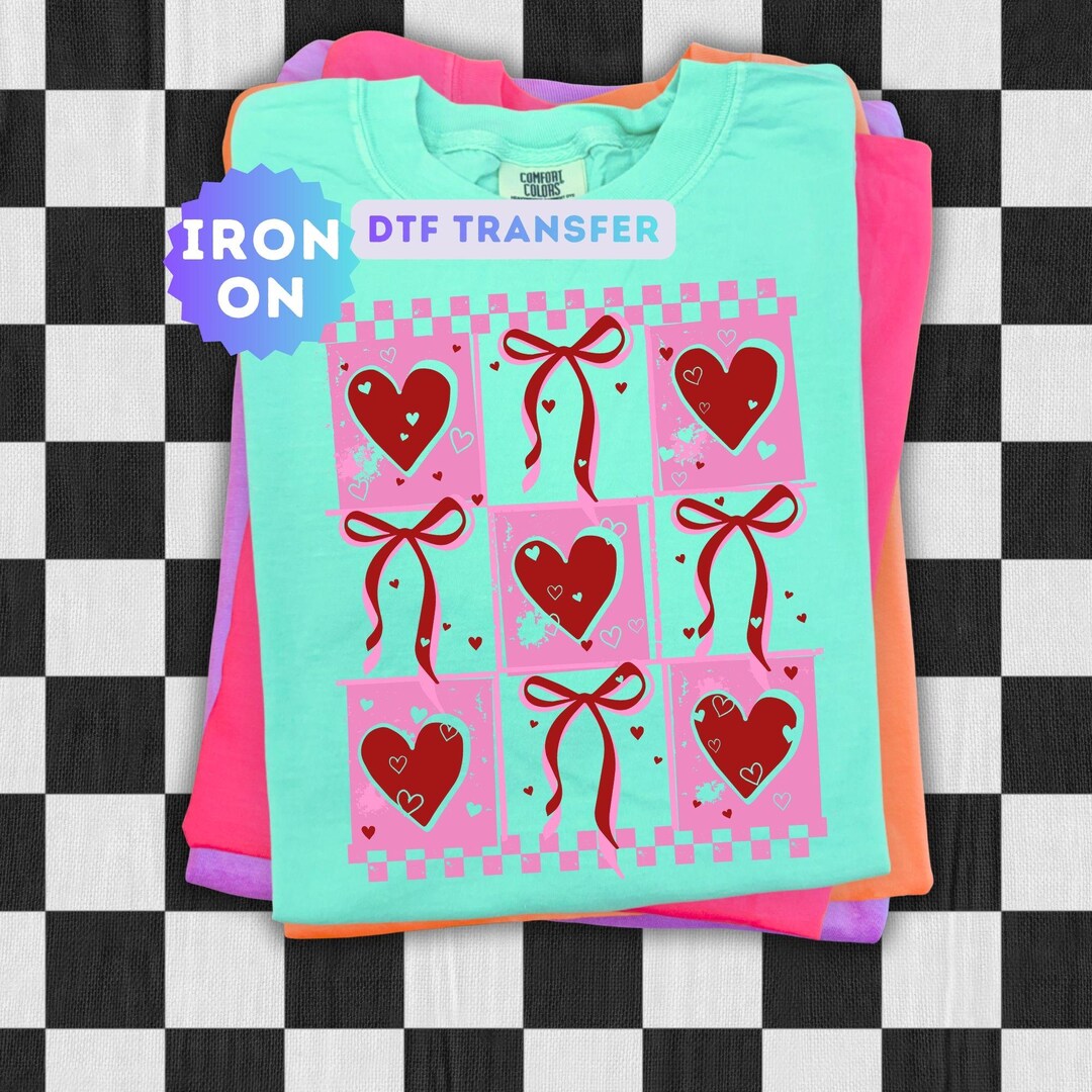 DTF Transfer - Iron on - Ready to Press Print - Cute Valentine's Day ...