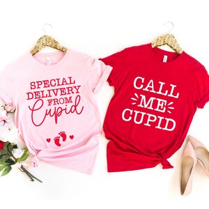 Couples Valentine's day pregnancy shirt, his and her valentines day pregnancy announcement shirt, valentines pregnant shirt, mommy daddy tee