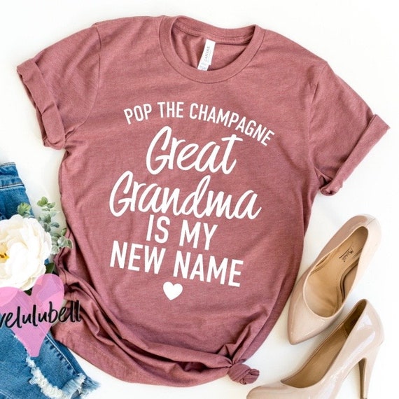 Great grandma shirt future great grandma tee pregnancy | Etsy