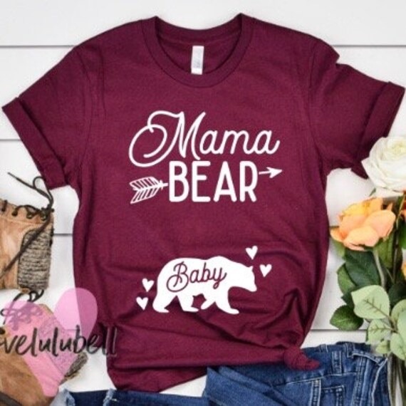 Mama bear pregnancy shirt mama bear shirt pregnant shirt | Etsy