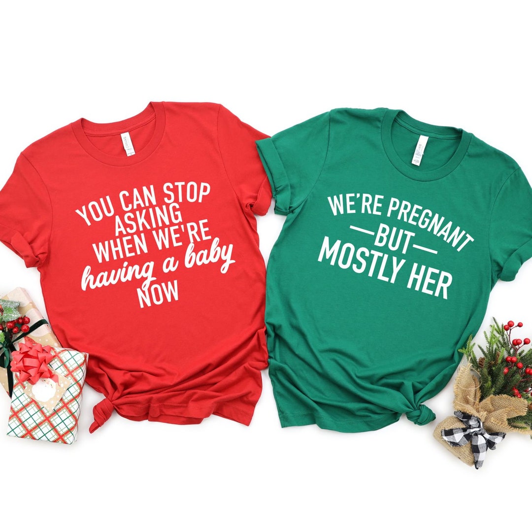 Christmas Pregnancy Announcement Shirt Christmas Pregnancy Etsy Christmas Pregnancy Shirts