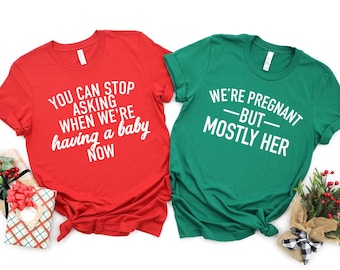 christmas pregnancy announcement shirt, christmas pregnancy announcement shirt, christmas maternity shirt, christmas maternity tshirt