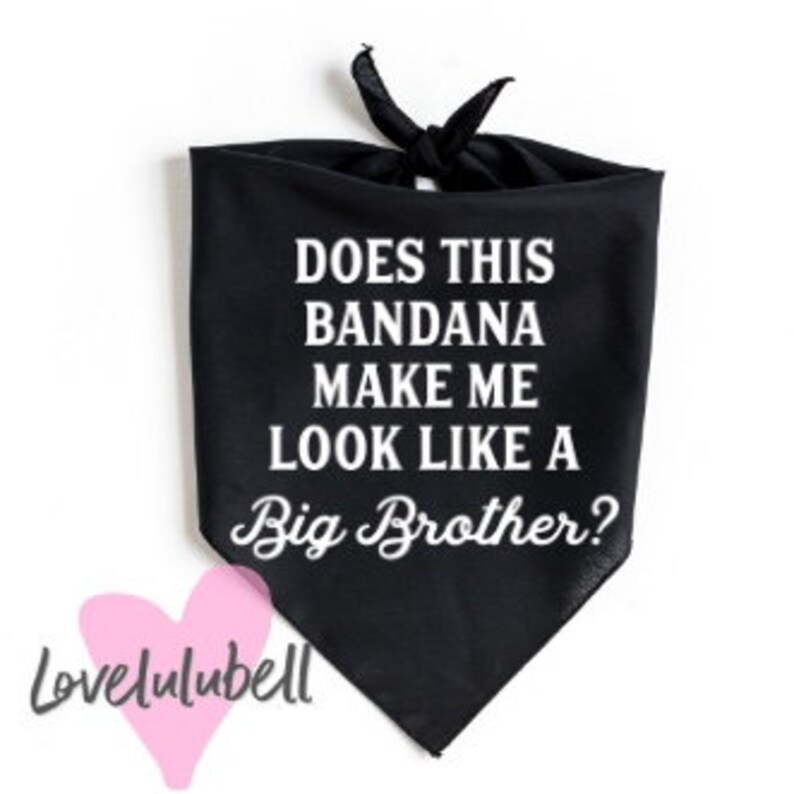 Pregnancy announcement dog bandana big sister bandana Etsy