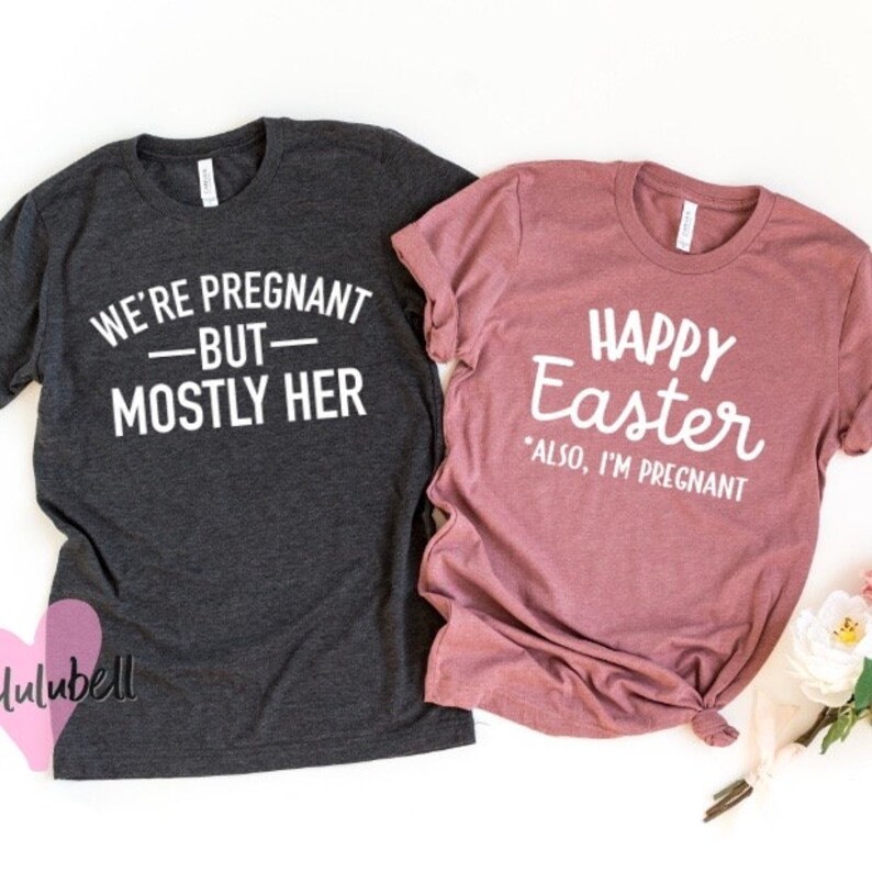 Easter Pregnancy Announcement Shirts pregnancy announcement Etsy