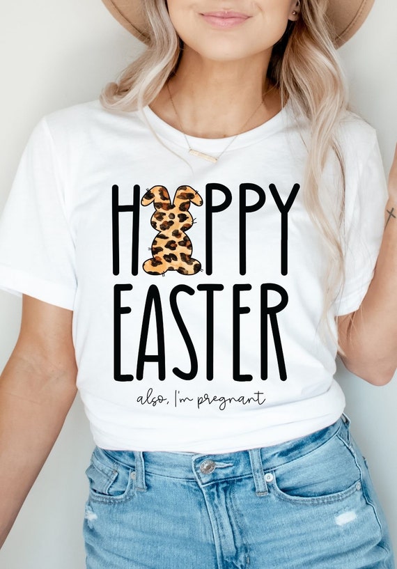 Hoppy Easter Im Pregnant Easter Pregnancy Announcement Shirt Hoppy Easter Im Pregnant Easter Pregnancy Announcement Shirt