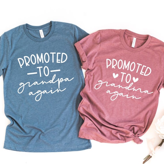 Grandma T-Shirt Gender Reveal New Grandma Again Tees Grandma T-Shirt Gender Reveal New Grandma Again Tees