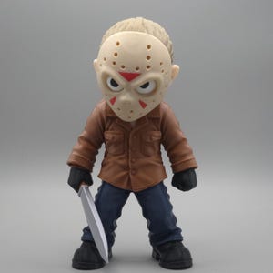 Figura de Jason Voorhees de Grumpy Monsters, 20 cm – Estatua de terror coleccionable