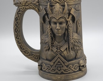 Viking Valkyrie Beer Can Holder Tankard – 500ml