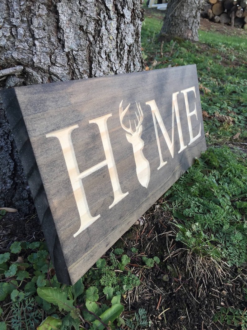Deer Hunting Home Sign Home Sign Deer Hunting Signs Etsy