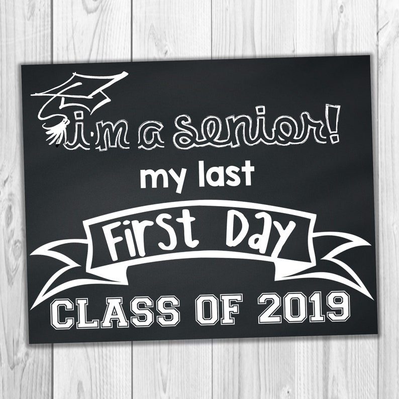 Senior School Signs High School Signs I'm A Senior | Etsy