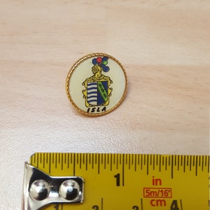 vintage 1960s mid century isla souvenir scottish highlands badge brooch piece retro british made