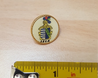 vintage 1960s mid century isla souvenir scottish highlands badge brooch piece retro british made