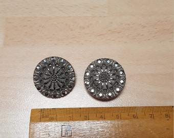 antique austrian glass earrings 1900s stunning piece clip on earrings jugendstil - winter wardrobe