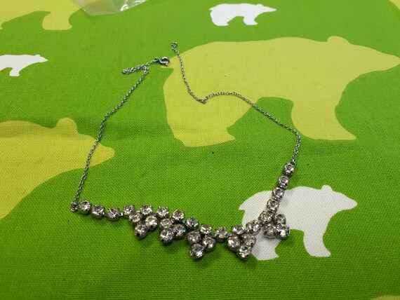 Vintage Art Deco Prom Diner Dinner Party Summer Wardrobe Crystal Style Necklace - Kitsch Chic Boho Piece
