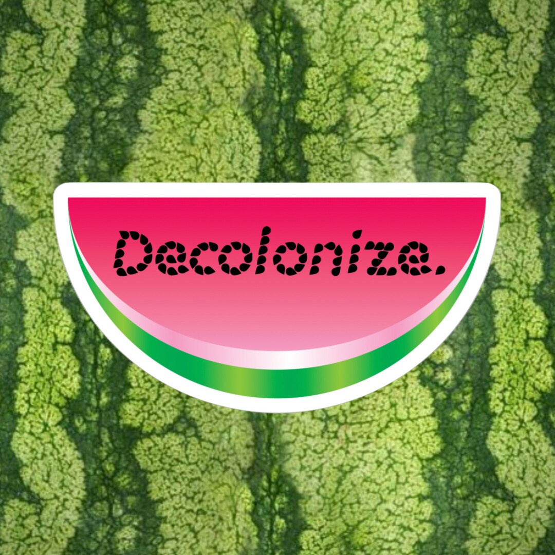 Decolonize. - Gaza Relief Donation Sticker - Etsy