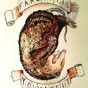 Fake It &#39;til You Make It - 8 x 10 Opossum Digital Print