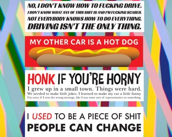 I Think You Should Leave - Inspired Bumper Sticker Pack