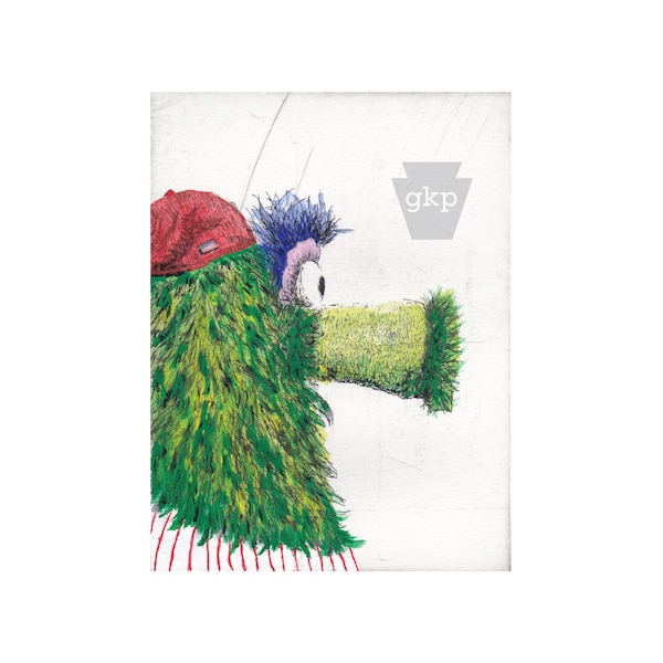 Phillie Phanatic Digital Print