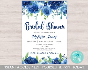 Blue Bridal Shower - Etsy