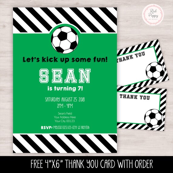 Soccer Birthday Decorations Personalized Soccer Birthday Etsy