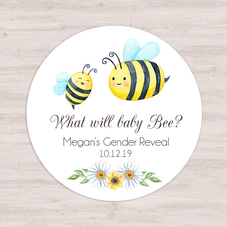 Bee Gender Reveal Invitation Gender Reveal Party Invitation Etsy