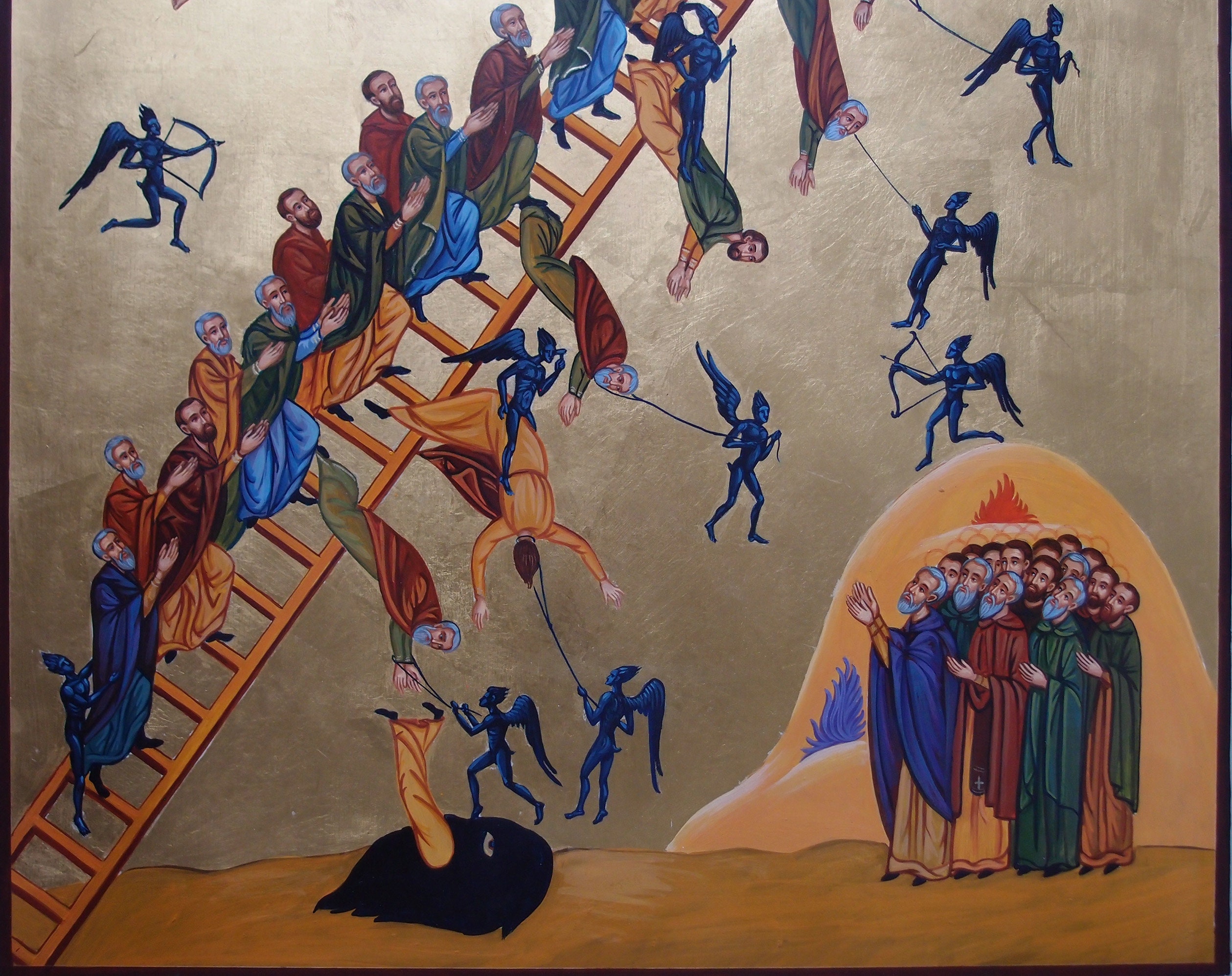 Ladder of Divine Ascent (Sinai) Icon - F148 - Legacy Icons